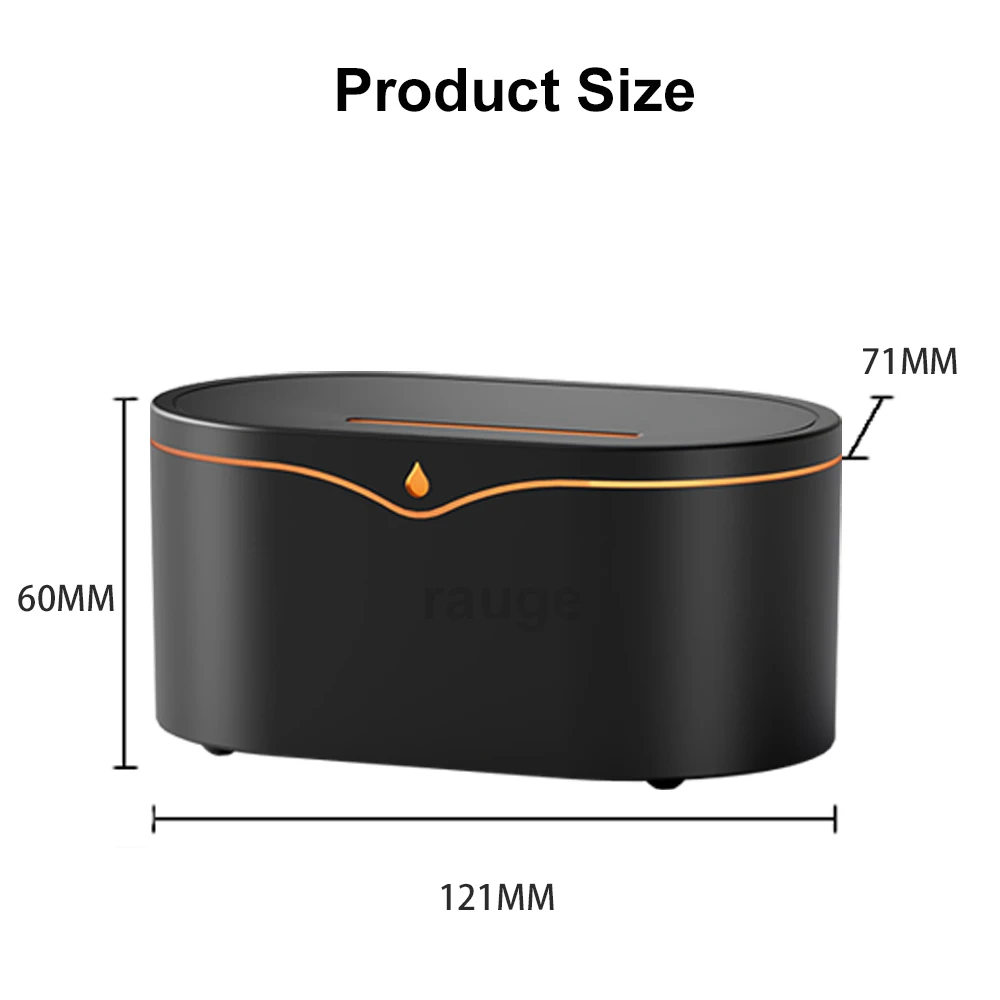 Compact Flame Aroma Diffuser and USB Cool Mist Humidifier