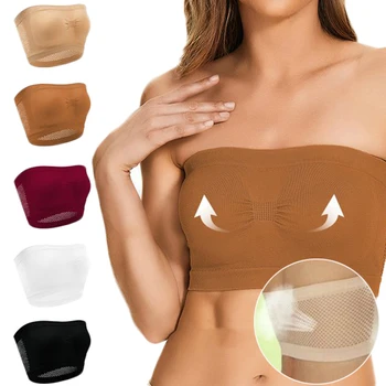 여성용 섹시한 스트랩리스 브래지어, 보이지 않는 푸시업 브래지어, 심리스 솔리드, 스트랩 없는 브라렛 란제리 브래지어, 여성 브래지어, 신상