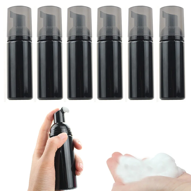 

5/10/20/30Pcs Plastic Foam Pump Bottle 50ml Black Cleaner Soap Shampoo Dispenser Foam Container Empty Refillable Bottles