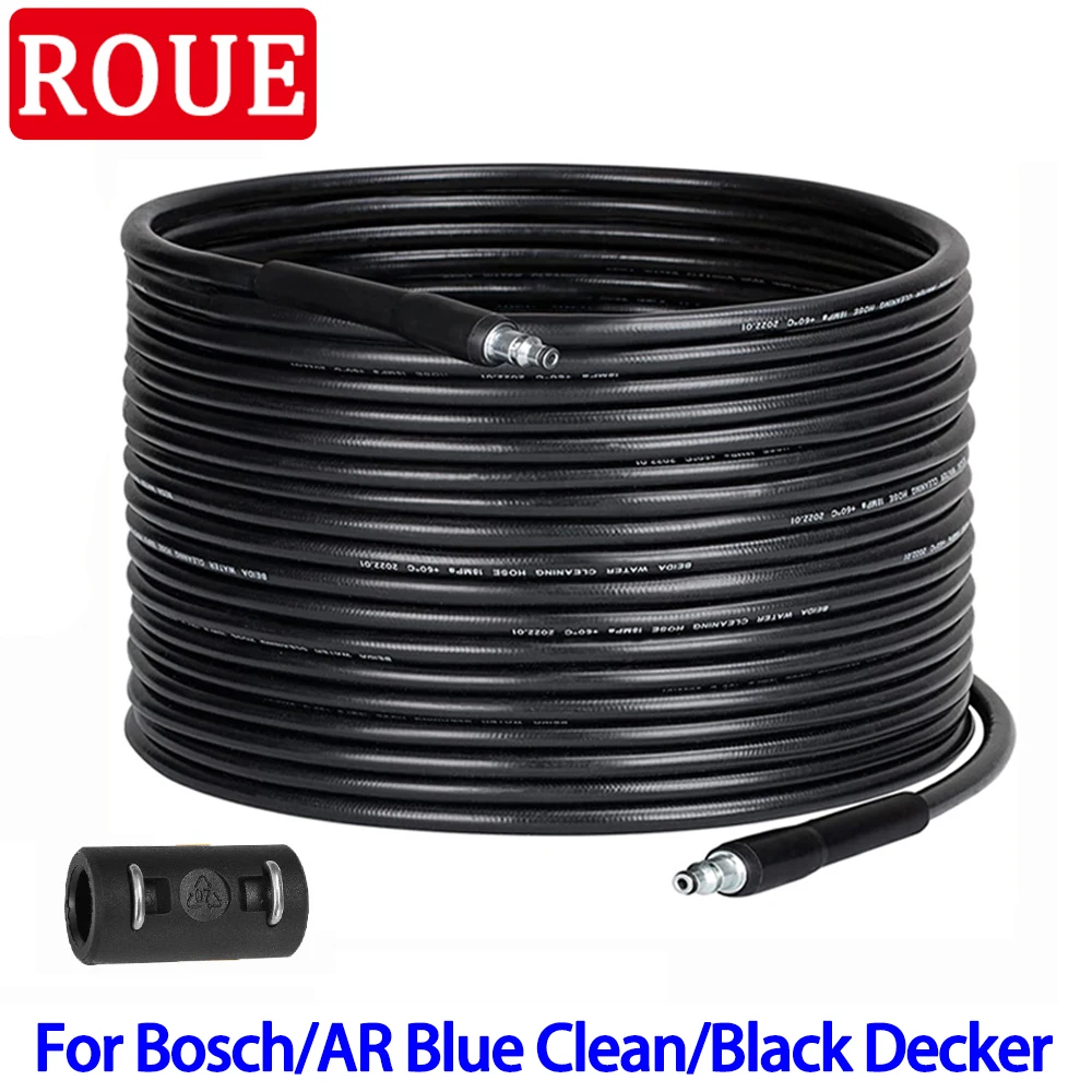 

High Pressure Hose for Bosch 6-15 Meters Car Washer Pipe Cord Pressure Cleaning Water Hose for Bosch AR Michelin Black & Decker