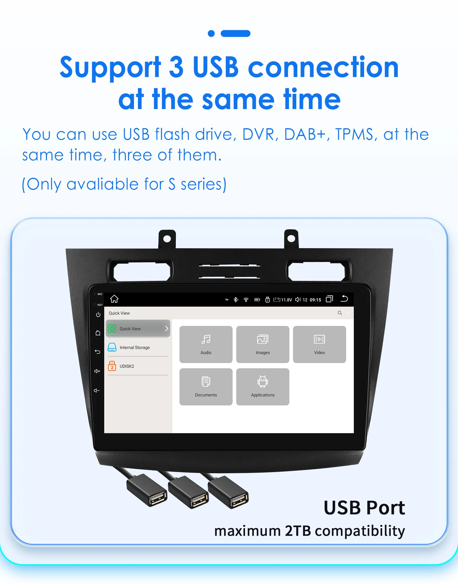 10.1 "hizpo 2din carplay android auto autoradio für ford transit connect tourneo connect-bt 4g swc rds dsp gps navi – Detail 32