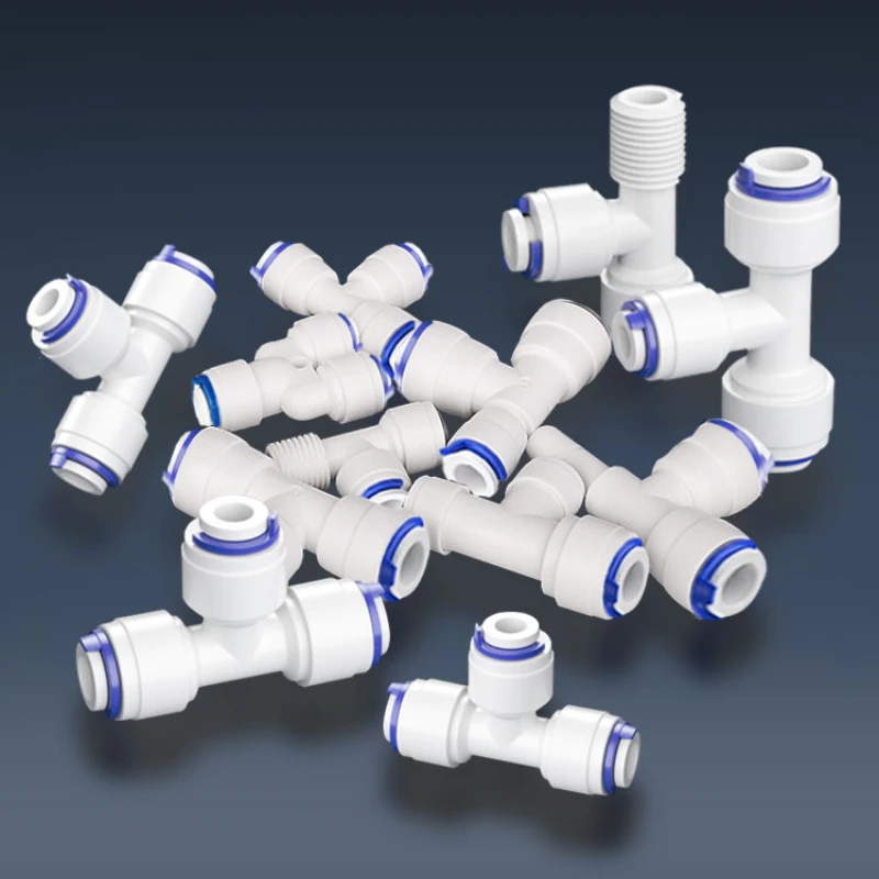 Fit for 1/4" 3/8" OD Tube Straight Equal Reducer Connector Fitting Aquarium Reverse Osmosis RO Water Dispenser pipe fitting