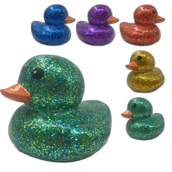 Jouet de bain canard en caoutchouc souple pour bébé, 6 couleurs, cadeau de douche, piscine flottante, sécurité, jouets en PVC pour enfant garçon de 3 ans 