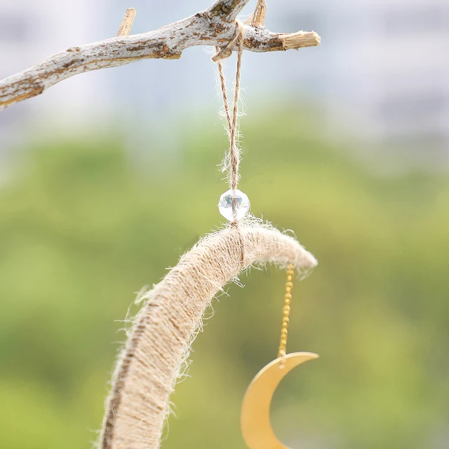 Crystal Dream Catcher Hold Suncatcher Lógó Dekoráció Szivárvány Napsütő Prizma Kristály Dísz Ablak Teraszkerthez - Image 3