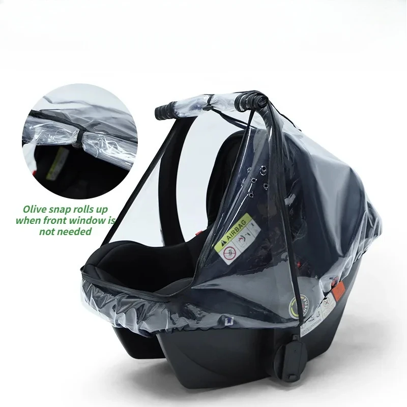 Universal Car Seat Rain Cover Windproof Waterproof Dustproof Snowproof Protective Cover Dual Zippers and Side Vents