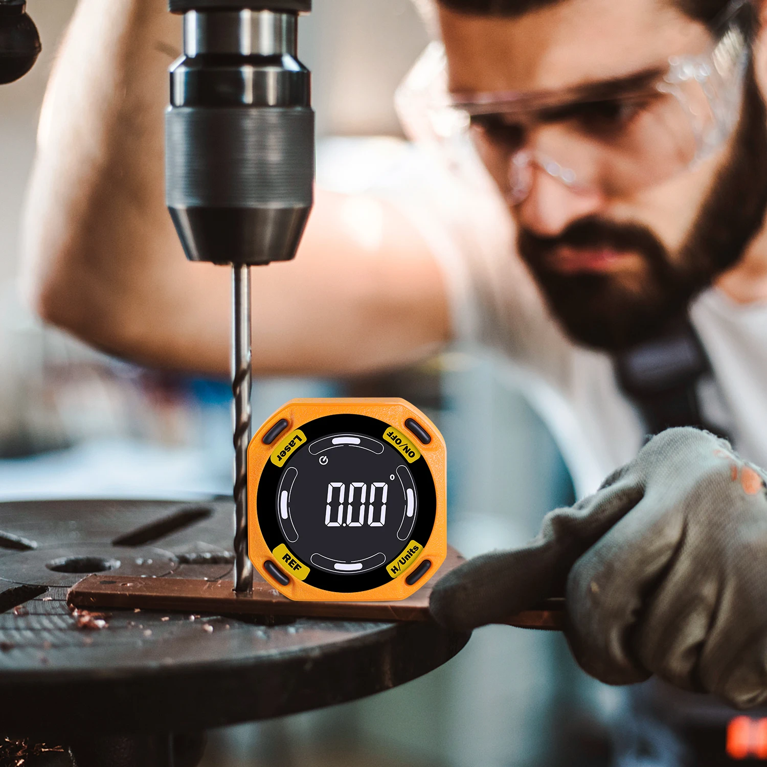 RZ Laser Angle Finder Digital Inclinometer 3-in-1 Line Protractor 4X90 Degree Angle Gauge Level With Laser Horizontal Vertical 6
