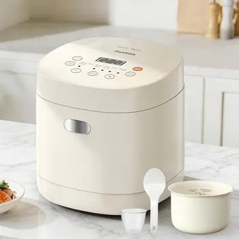 Compact 3‑Cup Ceramic Rice Cooker – 6 Programs & Delay Timer 1