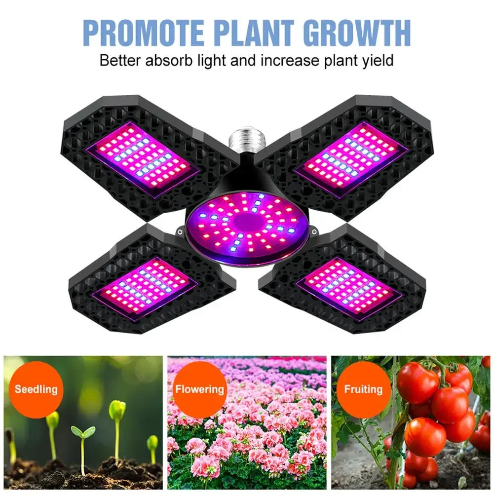 Ac85-265V Led Grow Light Plant Seed E27 Full Spectrum Hydroponic Lampara Panel Bombilla Grow Tent Bulb 200W 300W 400W Phyto Lamp
