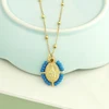 Collier ras du cou pour femme avec pendentif Vierge Marie, chaîne en acier inoxydable couleur or, perles de rocaille, style bohème blanc, noir, rose