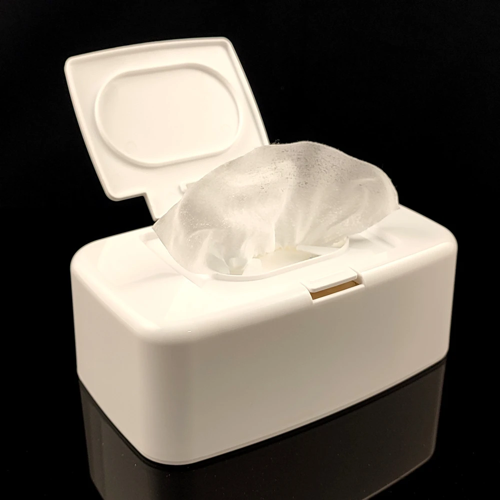 Wet Tissue Box Wet Wipes Dispenser Portable Tissue Box Cotton Swab