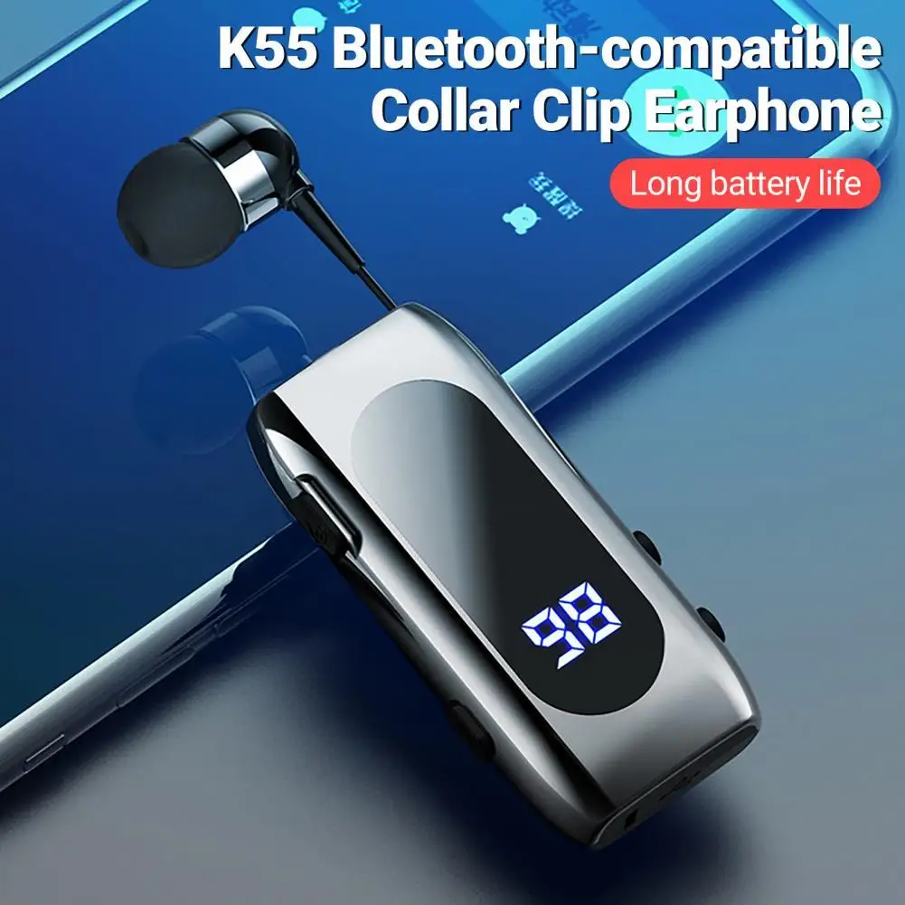 K55 Earphone Collar Clip Call Vibration Reminder