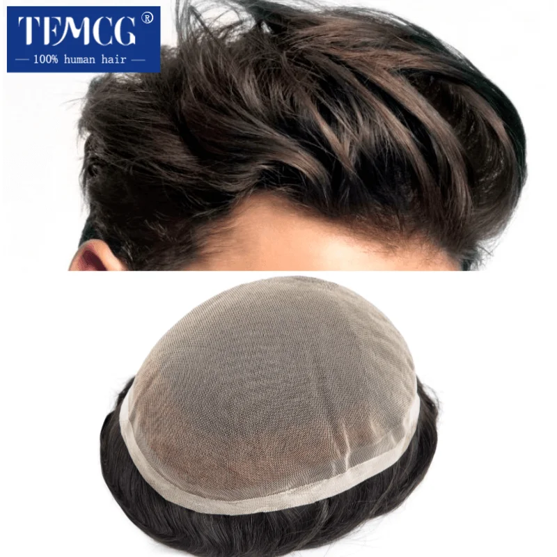 Парик мужской из 100% натуральных человеческих волос