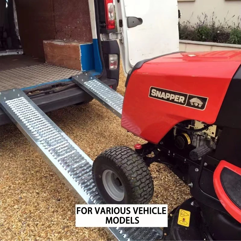 Ramps For Aluminum Motorcycles Folding Loading ATV Pick-up Car Ramp To Climb Metal Ramps Ladder 1PC Single Load-bearing 350kg truck ramp ladder