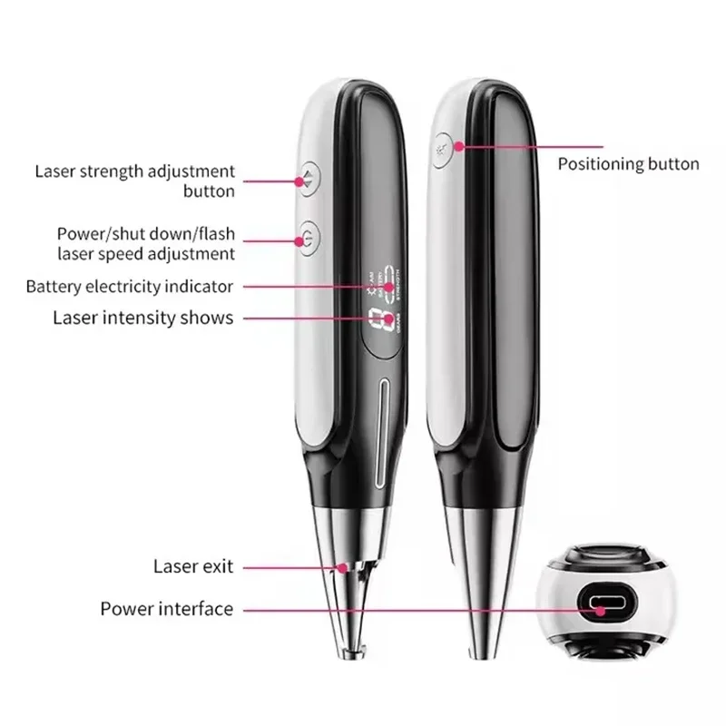 Picosecond Laser Pen Blue Light Machine Dark Spot Remover Freckle Tattoo Removal Portable Scar Mole Remover Skin Care Beauty