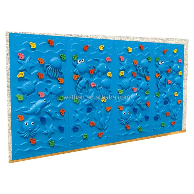 High Quality Kids Rock Climbing Wall Outdoor Plastic Climber Playground Equipment for Children