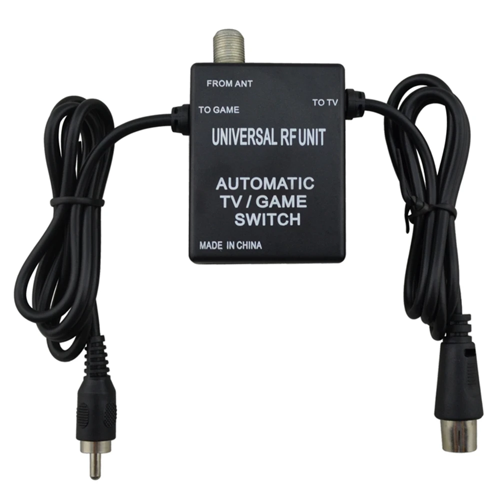 3 In 1 Universal Rf Unit Adapter Cable Automatic Tv Game Switch Per Super For Nes Per Snes Per Sega Genesis