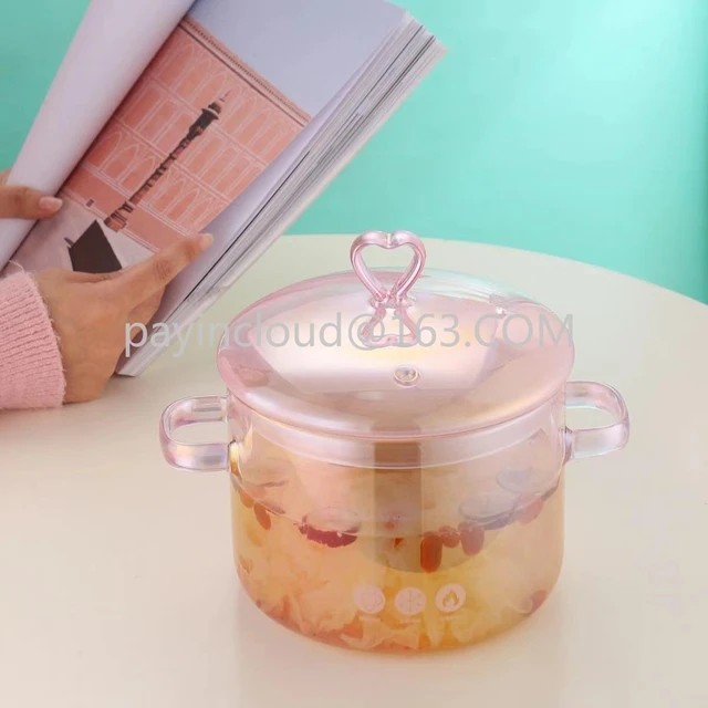 Kitchen Pots Cooking Set Cookware  Borosilicate Glass Porridge Pot -  400ml/600ml - Aliexpress