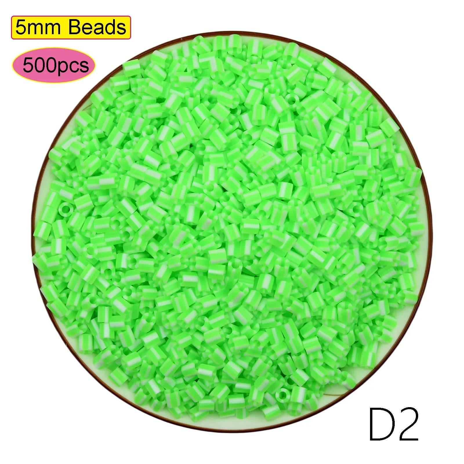 500PCS Multicolor Hama Beads for Kids – DIY Puzzle and Pixel Art Toy Set
