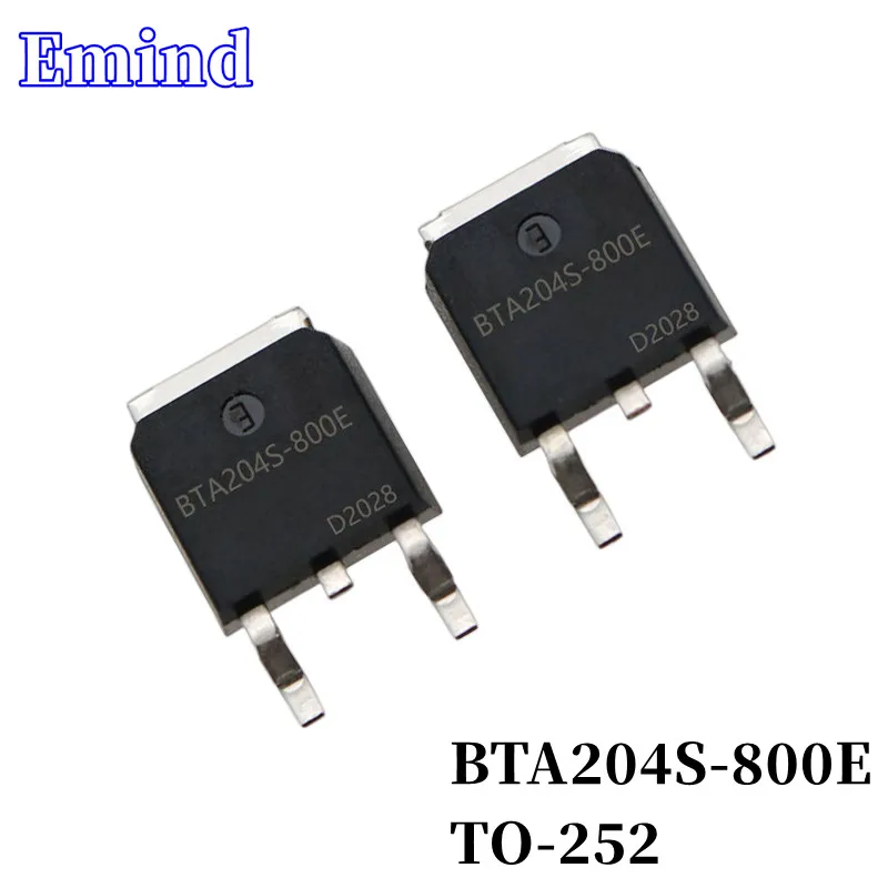 

20Pcs BTA204S-800E Thyristor TO-252 4A/800V BTA204S SMD Triac Large Chip