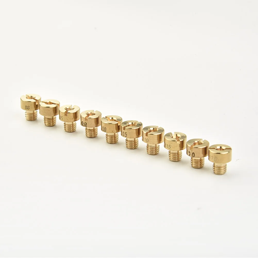 

High Quality Main Jets Carburetor Parts 10pcs/Set Practical 125-200cc Engine 125cc 150cc 200cc 250cc Spare Useful