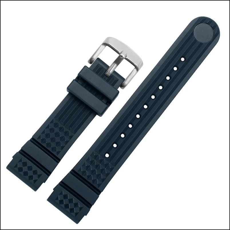Enhanced Waterproof Sweat-Resistant Silicone Sport Watch Strap - 20mm/22mm Rubber Band