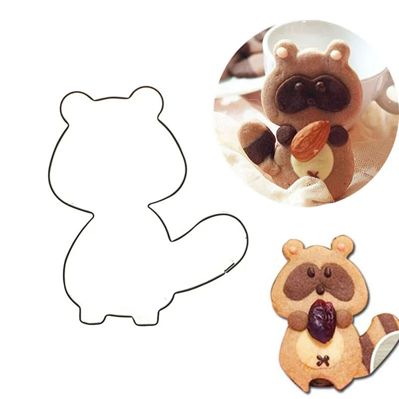 Stainless steel Cookie Cutter Animal Chipmunks Shape Cake Decorating