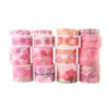 16 rolls/box of spring cherry blossom-themed washi tape, cherry blossom pattern tape and book decorations, gifts for the family 4
