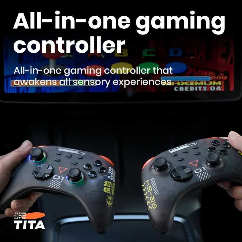 Controller Wireless Bluetooth Gamepad Multi PlatformGaming Artifact Six Axis Gamepad For Tesla Model Yxs3