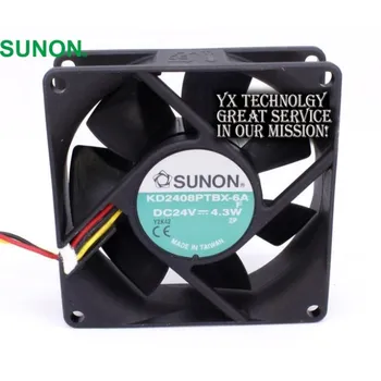Per SUNON nuovo autentico 8025 24V 4.3W 80mm doppia sfera inverter ventola di raffreddamento KD2408PTBX-6A 80*80*25mm
