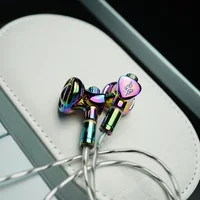 BGVP DX7 HIFI In-Ear Earphones New 14.2mm Carbon Composite Dynamic Diaphragm Flat Head Earbuds MMCX 3.5mm/4.4mm Plug Replaceable 2