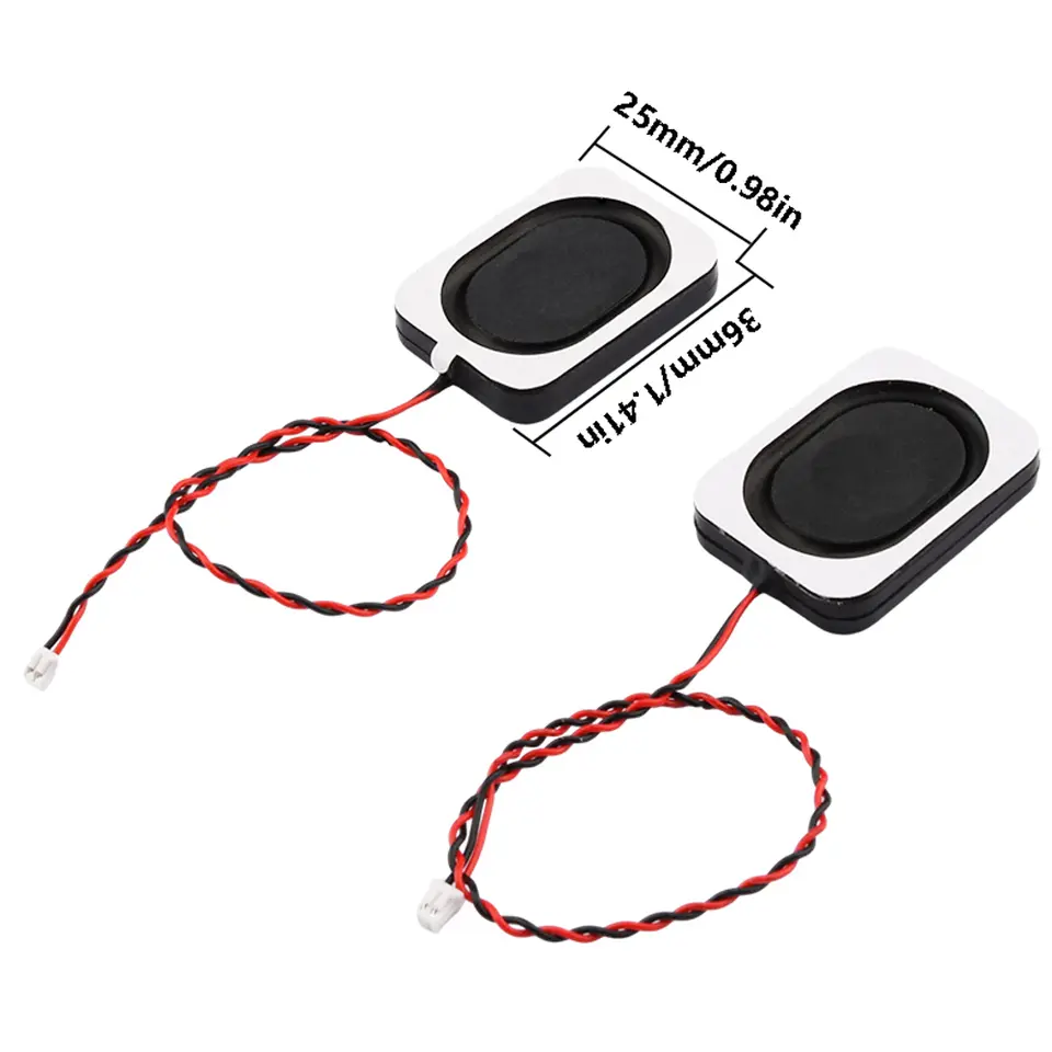 1-10PCS 4 ohm 3W/ 8 ohm 2W Speaker Square Small Cavity Notebook Computer 3525/2535 Ultra-Thin Box Speaker image 3