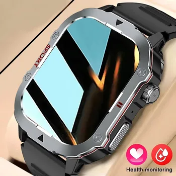 2025 New Military Smart Watch Men Waterproof Outdoor Sports Fitness Tracker Health Monitor 2.19" BT Call Smartwatch HT30 1