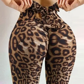 High Waist Sexy Butterfly Printed Leggings Bowknot Yoga Pants Bow Bandage Tights Women Butt Lift Exercise Fitness Yoga Legging 1