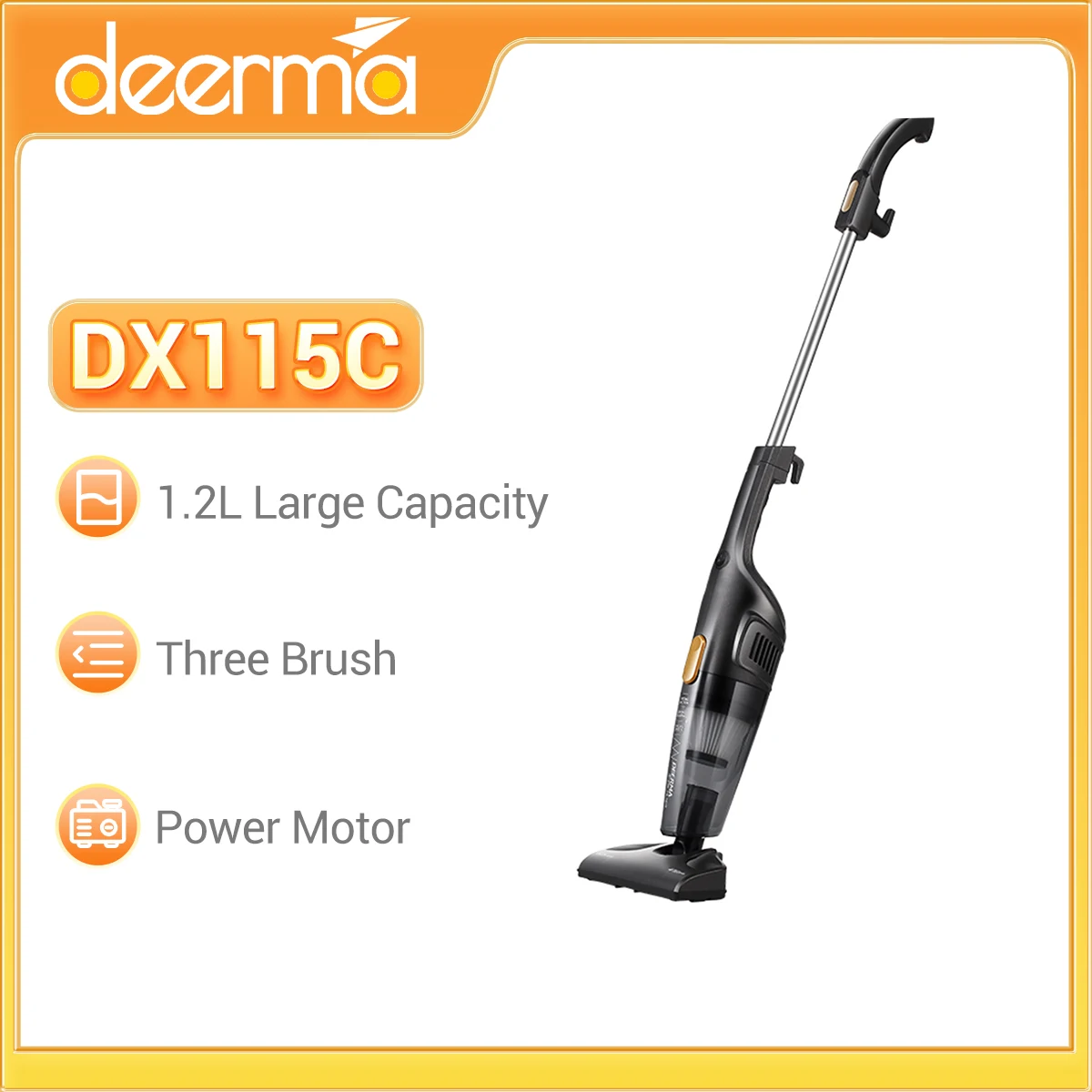 Deerma DX115C, l'aspirapolvere portatile a soli 26€ 