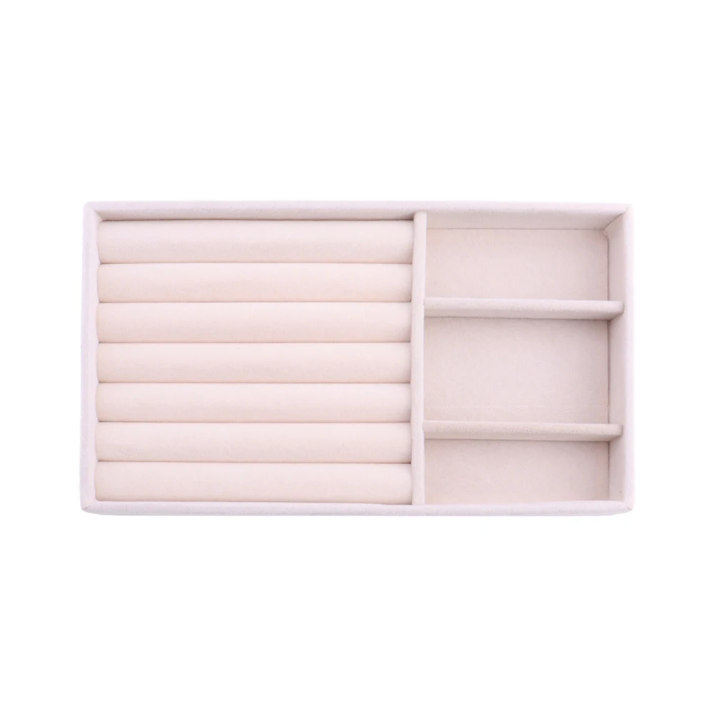 Soft Velvet Jewelry Box Drawer Storage Display Tray Drawer Case Jewelry Holder For Ring Earrings Bracelet Jewelry Organizer Box