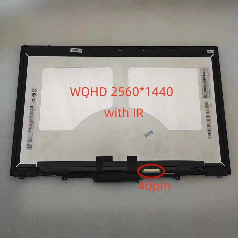 Lenovo thinkpad x1,ヨガLCDタッチスクリーン,2560x1440,40ピン付き