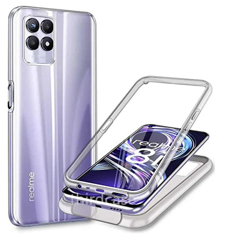Силиконовый ТПУ чехол для OPPO A36 A76 A16S Find X5 X3 Lite NEO двойной прозрачный Realme 9i C21Y 8i C25Y 360