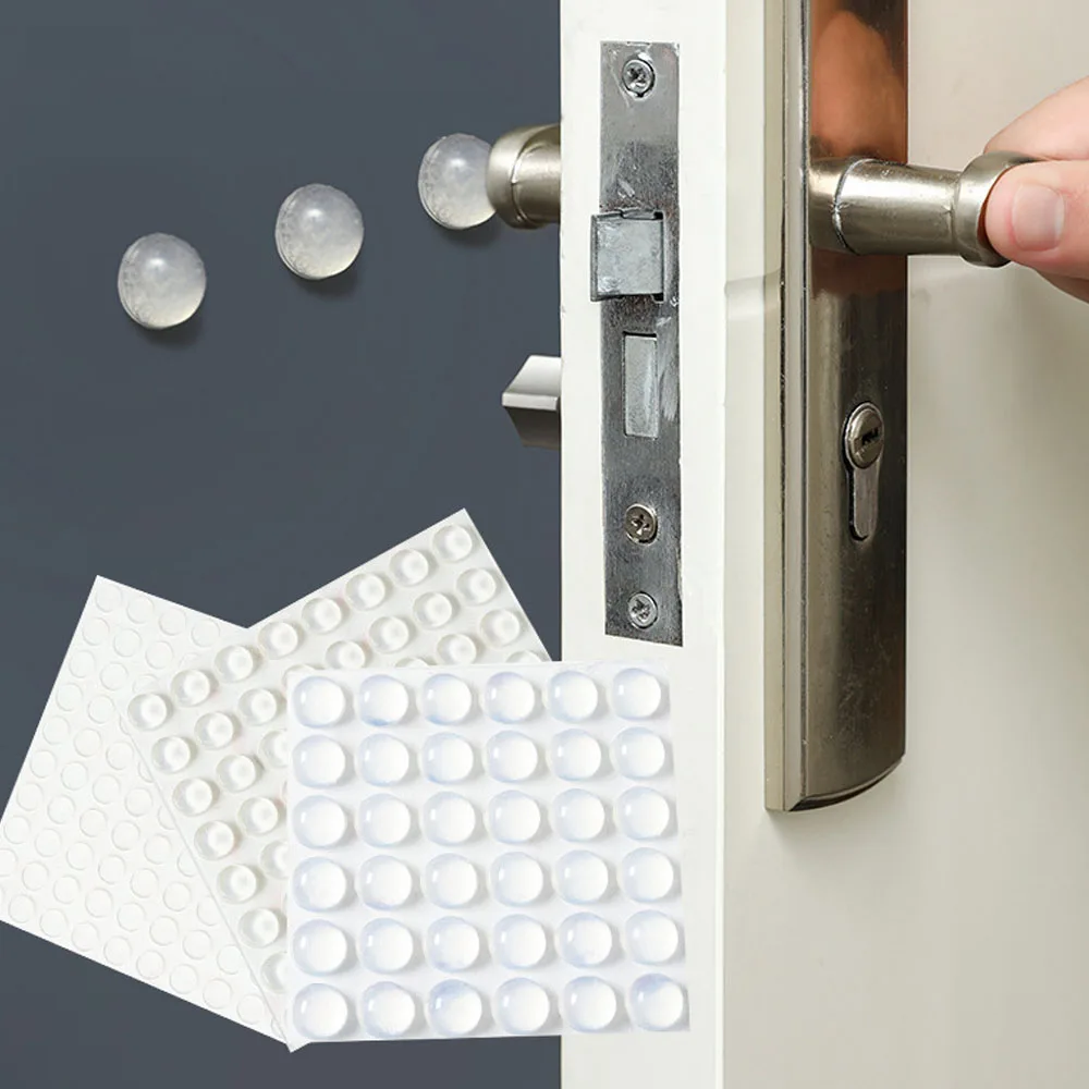 Silicone Anti Slip Pads 100pcs Shock Prevention Silica Gel Damper Transparent Non-slip Rubber Anti-skid Shock Prevention Sticker Noise