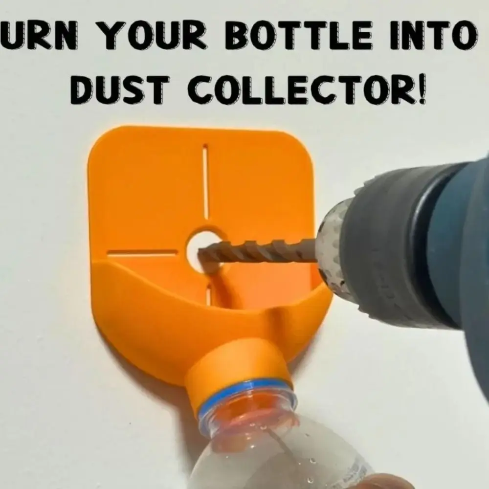 High Efficiency Wall Drilling Dust Collector Box Large Capacity Easy Installation Drill Dust Collector Non-Slip Universal