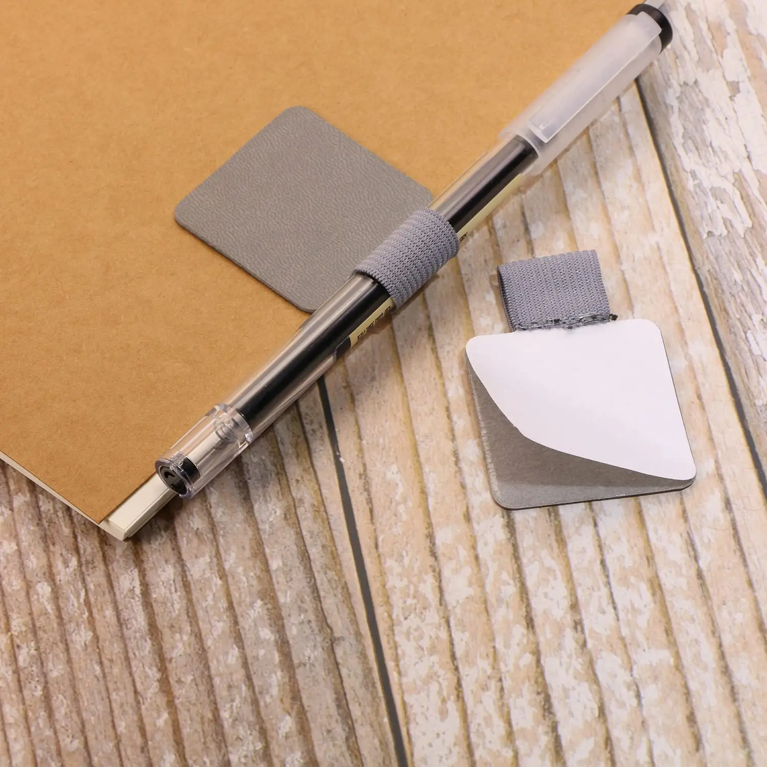 Apple Pencil Case Adhesive Pen Clip Protective Case PU Leather Notebook Elastic Loop for Apple iPhone Pencil