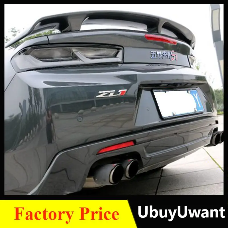 

UBUYUWANT For Chevy Camaro 2016 2017 2018 Spoiler High Quality Abs Plastic Rear Wing Rear Trunk Spoiler For Chevrolet Camaro