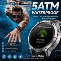 Montre connectée GPS militaire 2026 avec carte hors ligne, écran AMOLED 1,43'', appels Bluetooth, boussole, étanche 5ATM, 170+ modes sportifs pour hommes 3