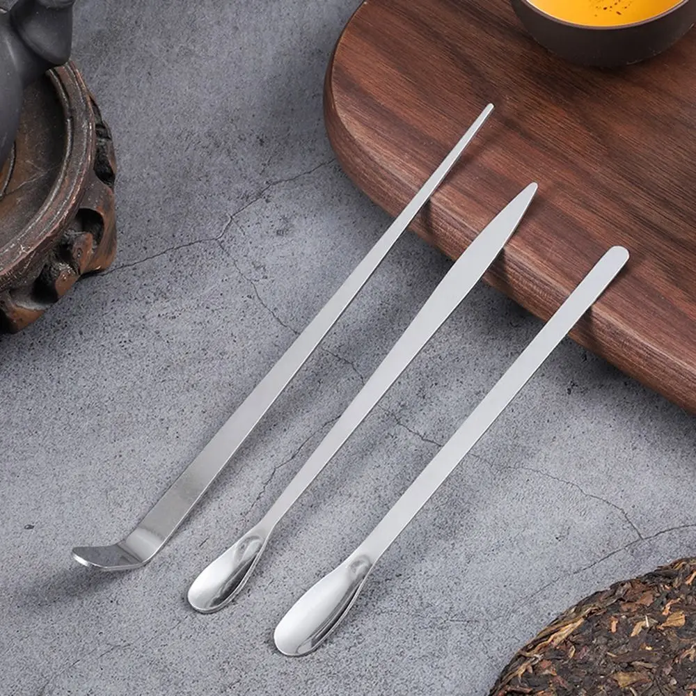 New Stainless Steel Tea Sticks Japanese Traditional Matcha Spoon Leaf Tea Scoops Matcha Scoop Leaf Spatula Tea Ceremony