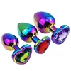 Multi Size Stainless Steel Rainbow Anal Plug Heart Shape Base Butt Plug Adult Sex Toy Couples BDSM Erotic Accessories Sex Shop 1