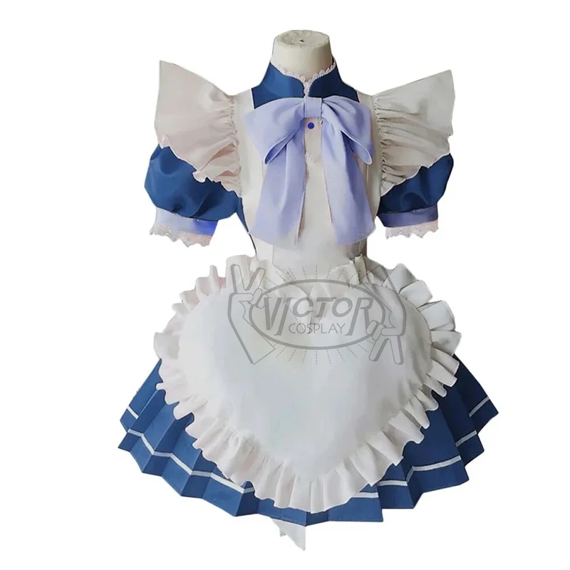 

Anime Aizawa Minto Cosplay Costume Cute Blue Maid Dress Activity Party Role Play Clothing Custom-Make