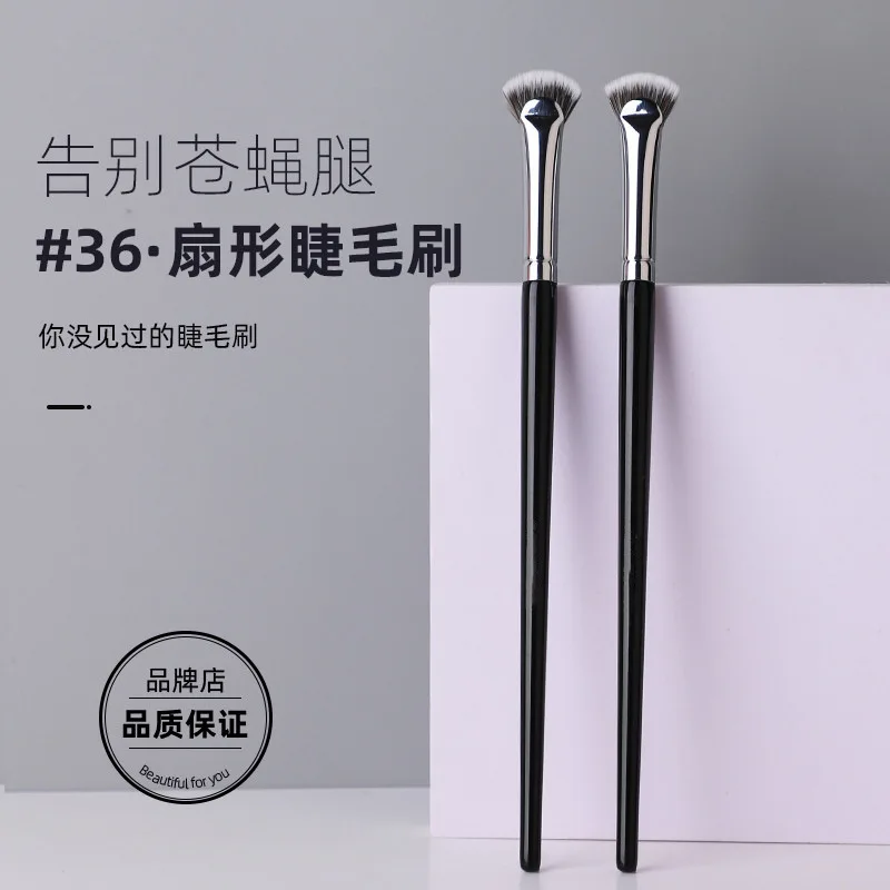 NMKL36 Lash Brush Fan shaped Eyelash Comb Small Flat Head Eyebrow Brush