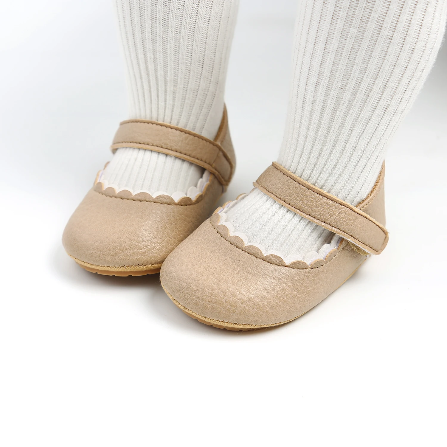 New Baby Shoes Baby Boy Girl Shoes Leather Rubber Sole Anti-slip Toddler First Walkers Infant Crib Shoes Newborn Girl Moccasins 4