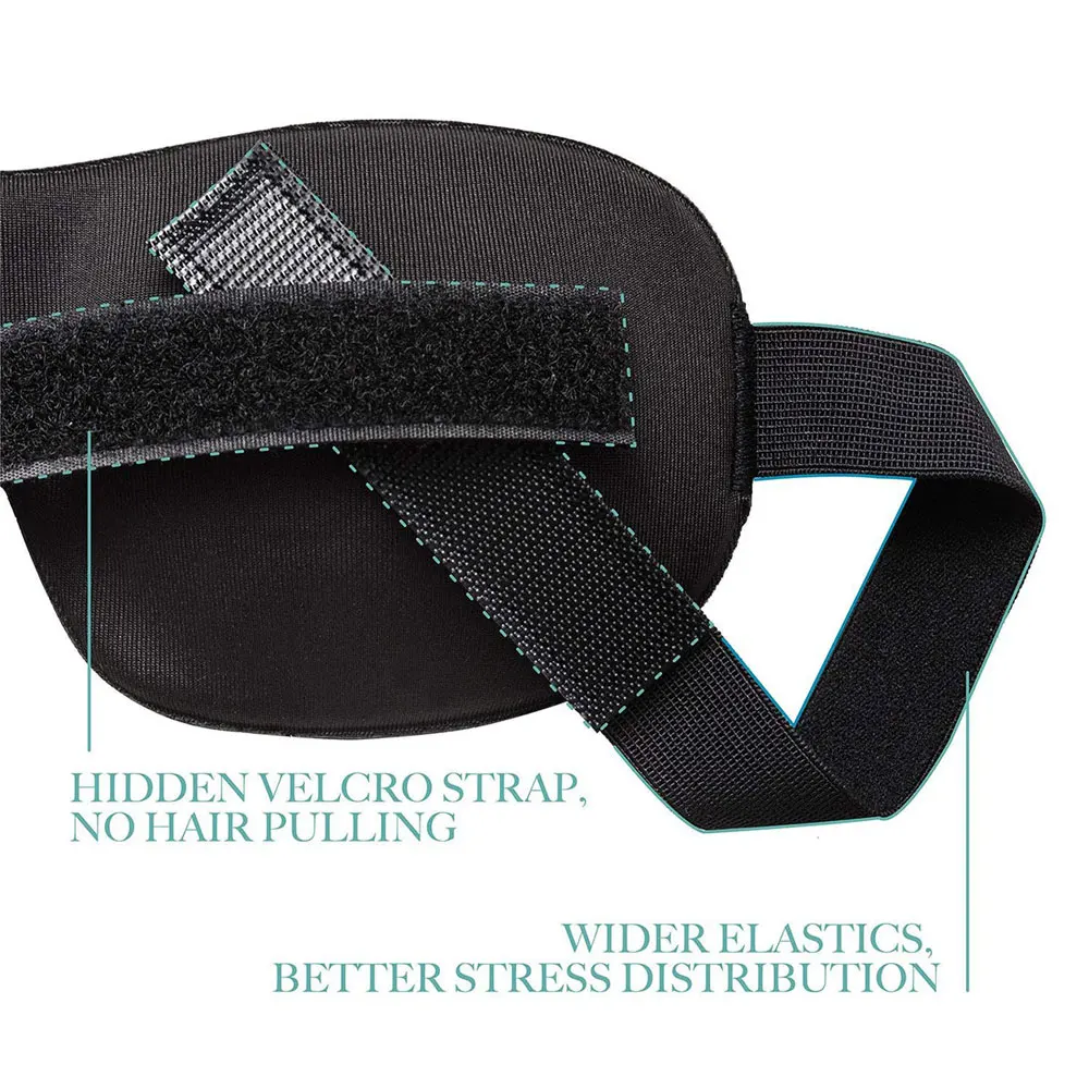 Tcare Breathable 3D Sleeping Eye Masks Cotton Padded Eyes Patch Light Blocking Use for School Home Office & Travel Beach Camping 6
