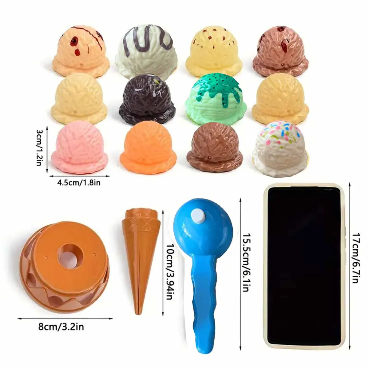 Children Simulation Food Kitchen Toy Ice Cream Stack Up Play Kids Pretend Play Toys Educational Toys For Baby Gifts kitchen toys