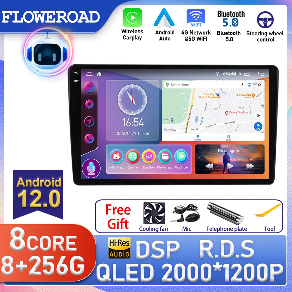 

Автомагнитола 8 ГБ + 258 ГБ Android для Chery A3 A5 Tiggo 2008-2010, мультимедийный плеер с GPS-навигацией, Carplay Auto WIFI BT 4G LTE DSP